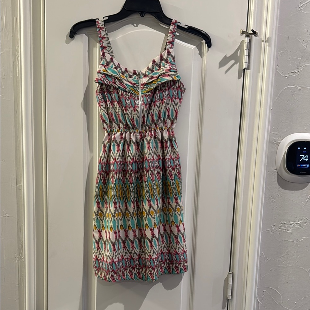 Multicolor Patterned Women's Dress